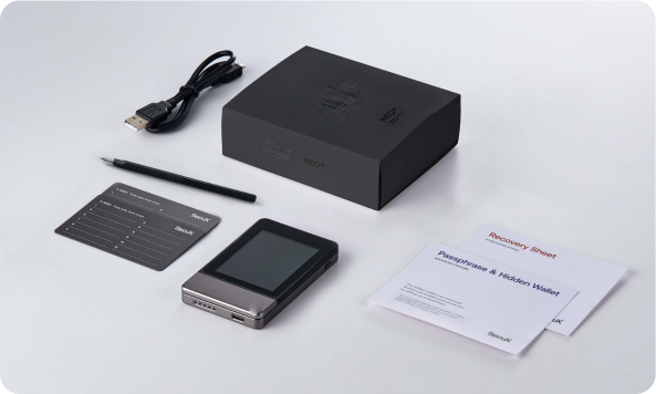 Cryptodataos Neo-X what's in the box